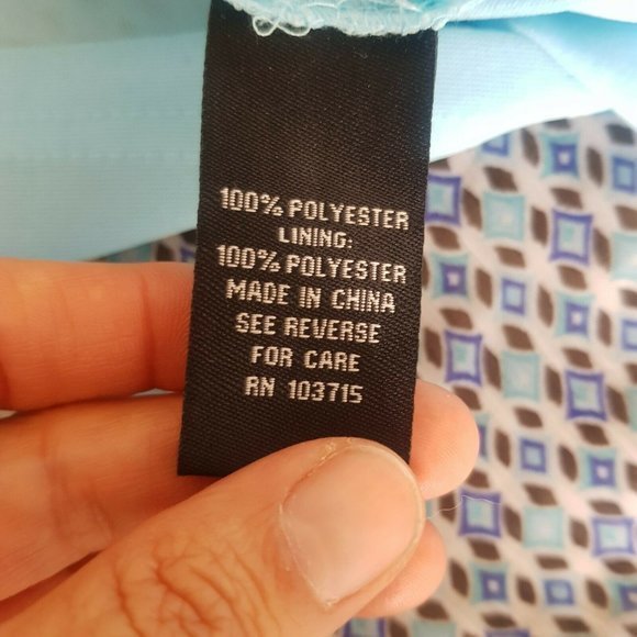 Zac Rachel Sleeveless Sheer Overlay Blouse Size Large Blue Pleated Dressy Flowy - Picture 9 of 12